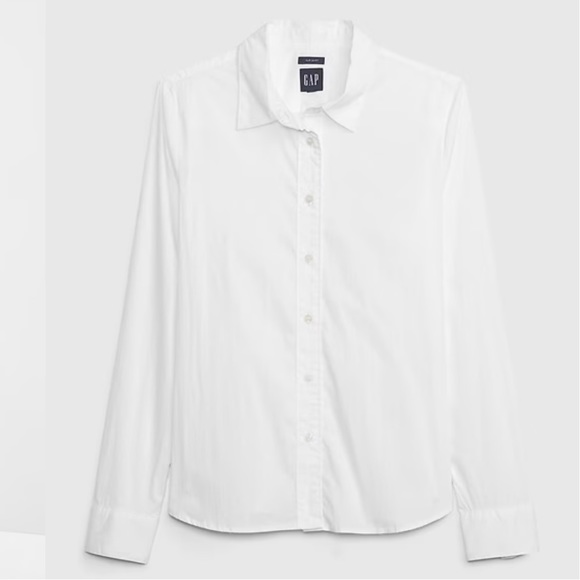 GAP Slim Fit White Button Front Shirt - Picture 11 of 11